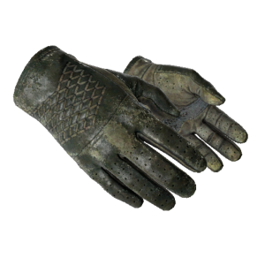 Driver Gloves | Racing Green (Battle-Scarred)