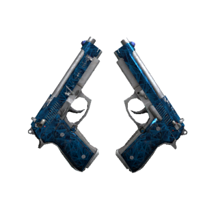 Dual Berettas | Cobalt Quartz (Field-Tested)