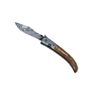 Navaja Knife | Damascus Steel (Well-Worn)