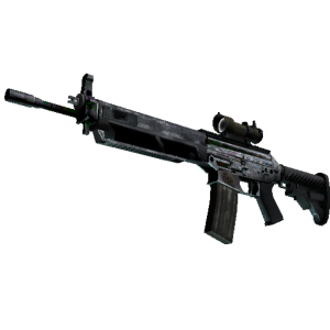 SG 553 | Damascus Steel (Battle-Scarred)