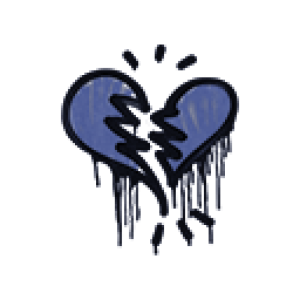 Sealed Graffiti | Broken Heart (SWAT Blue)