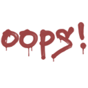 Sealed Graffiti | Oops (Blood Red)