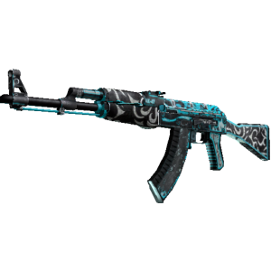 StatTrak™ AK-47 | Frontside Misty (Battle-Scarred)