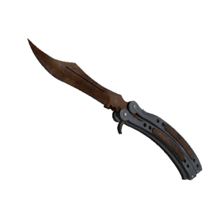 StatTrak™ Butterfly Knife | Rust Coat (Battle Scarred)
