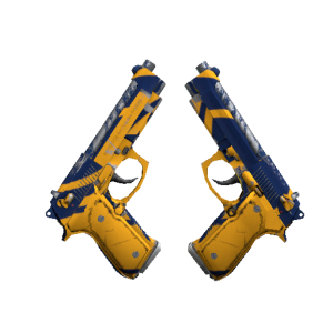 StatTrak™ Dual Berettas | Marina (Field-Tested)