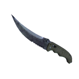 StatTrak™ Flip Knife | Blue Steel (Minimal Wear)