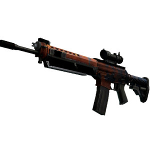 StatTrak™ SG 553 | Danger Close (Well-Worn)
